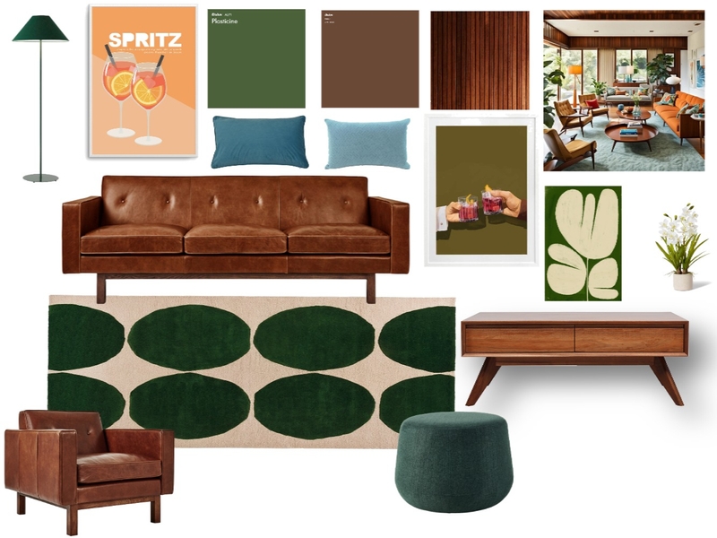 Mid-century modern Mood Board by Rika Goosen on Style Sourcebook