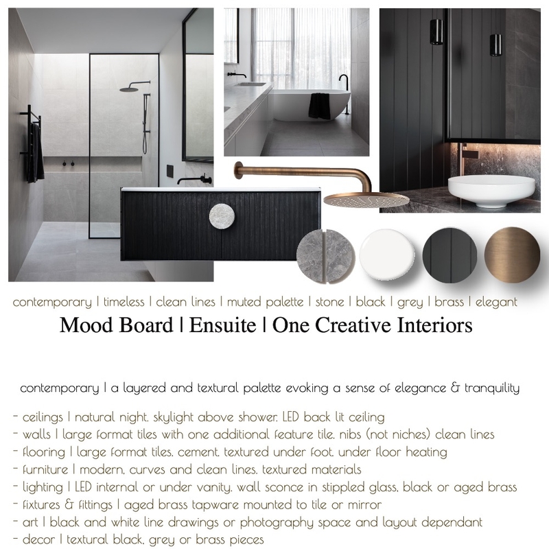 Mood Board - Ensuite NE Mood Board by ONE CREATIVE on Style Sourcebook