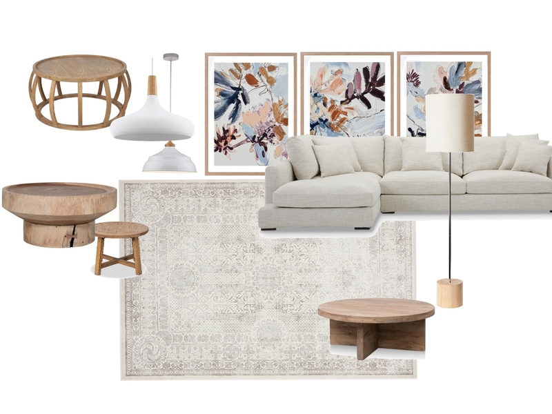 Modern Farmhouse Living Room Mood Board by TARASINTERIOR on Style Sourcebook