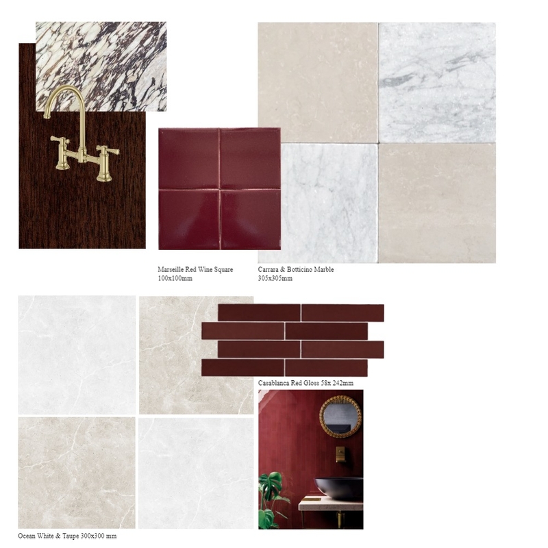 Burgundy Bathroom Mood Board by Kirsten_Carnahan on Style Sourcebook