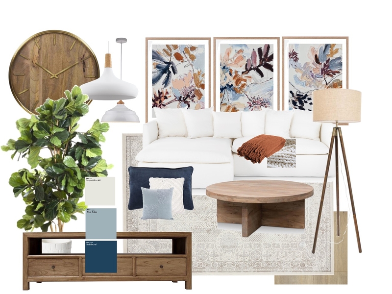 Modern Farmhouse Living Room Mood Board by TARASINTERIOR on Style Sourcebook