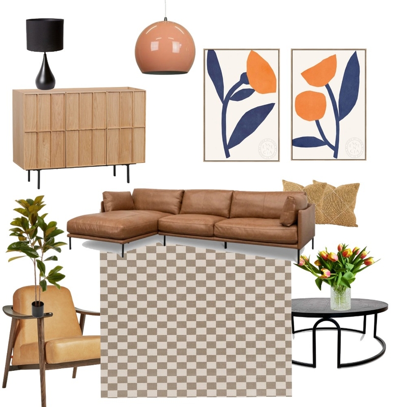 Modern Mid-century living Mood Board by Essencia Interiors on Style Sourcebook