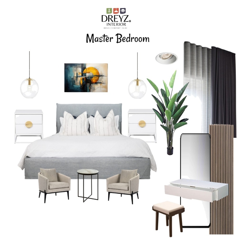 Master Bedroom Mood Board by Derick Asiimwe on Style Sourcebook