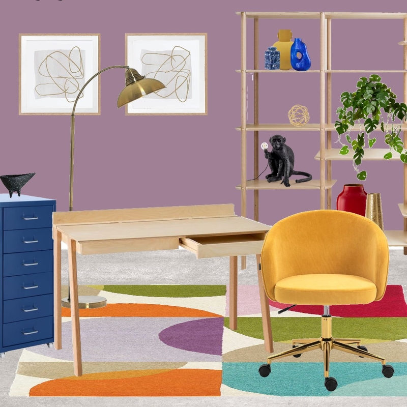 Playful Home Office2 Mood Board by bashton on Style Sourcebook