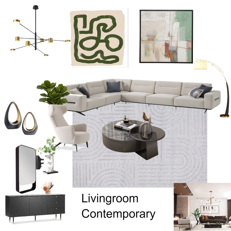 Contemporary Design Style Mood Board Mood Board by Washaki on Style Sourcebook