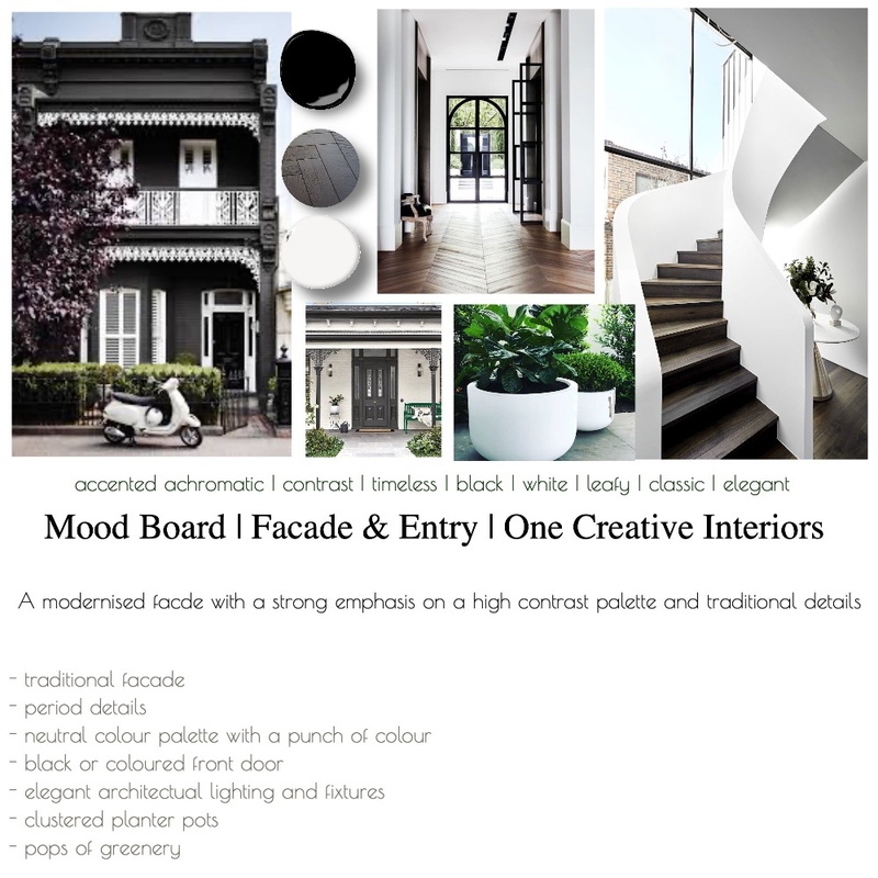 Mood Board - Facade Traditional NE Mood Board by ONE CREATIVE on Style Sourcebook