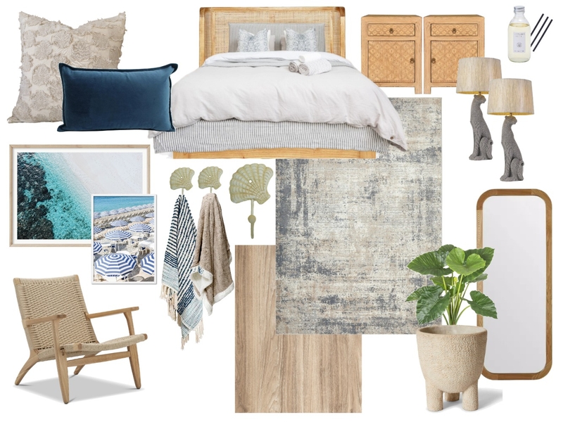 Client Brief 1 - 'beach holiday' style Mood Board by Crystal Courtney on Style Sourcebook