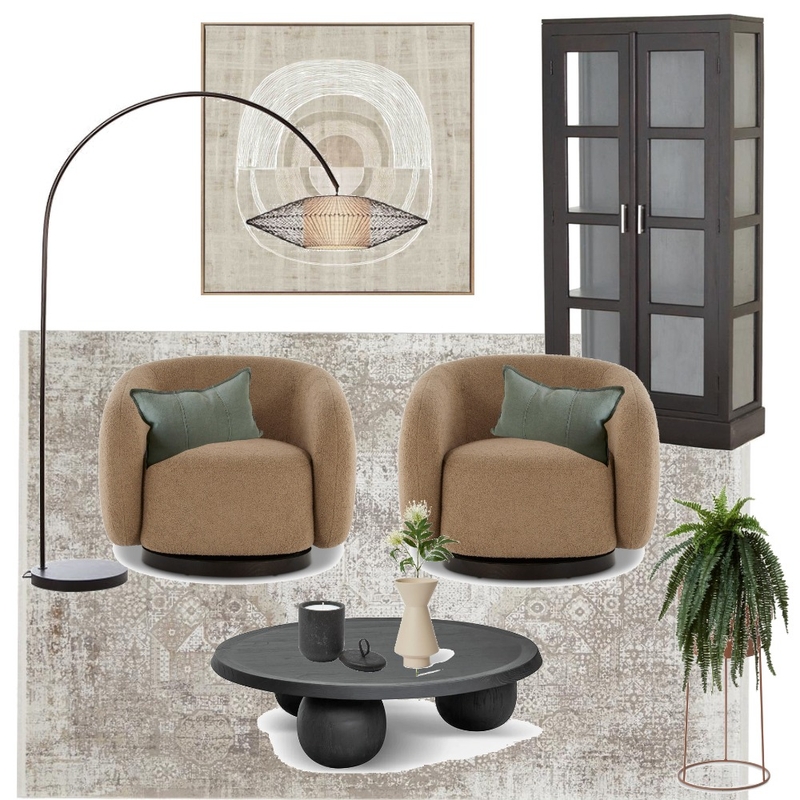 Earthy toned living room Mood Board by rubytafoya on Style Sourcebook