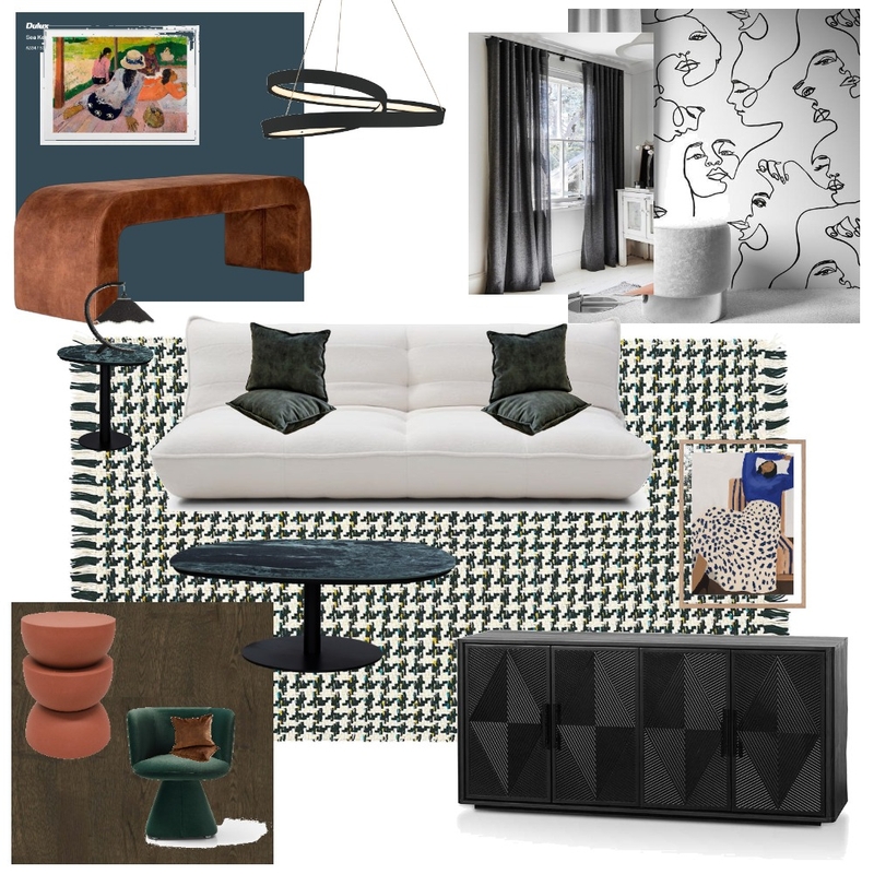 eclectic living room Mood Board by brianna sardinha on Style Sourcebook