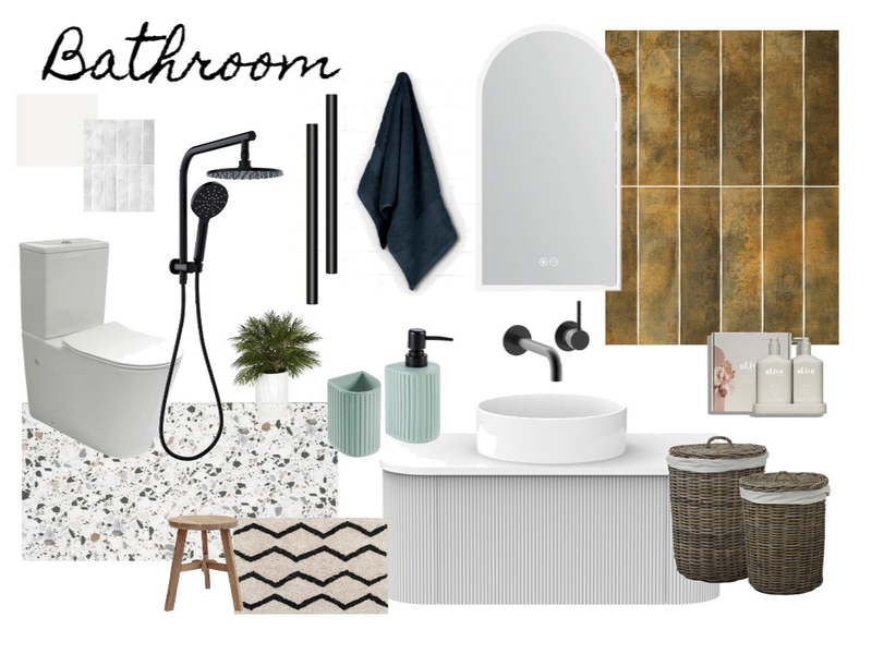 Sample Board - Bathroom Mood Board by bekaclaire213@gmail.com on Style Sourcebook