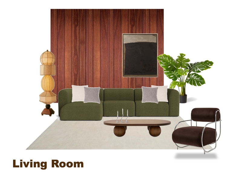 Mid-Century Modern Living Room Mood Board by FIN Designs on Style Sourcebook