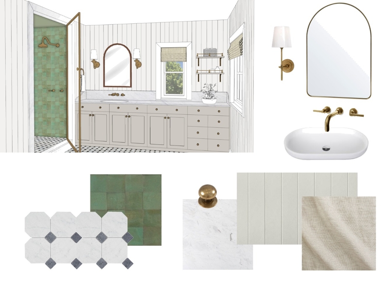 Classic Bathroom Mood Board by tess@tmdesignstudio.com.au on Style Sourcebook