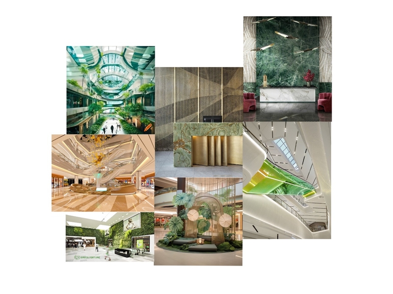 MTP_IMAGE BOARD_GREEN & GOLD Mood Board by tthurik@gmail.com on Style Sourcebook