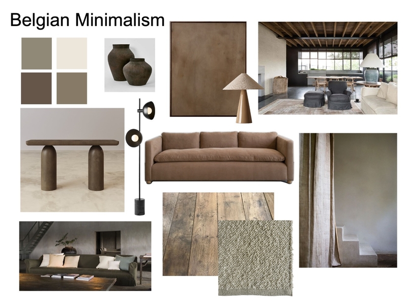 Belgian Minimalism Design Style Mood Board by FIN Designs on Style Sourcebook