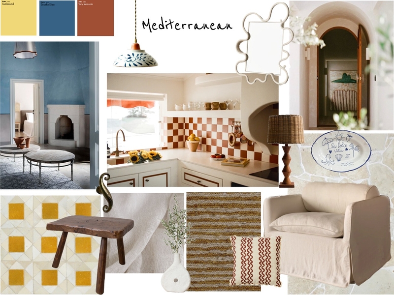 Mediterranean Design Style Mood Board by Hannah on Style Sourcebook
