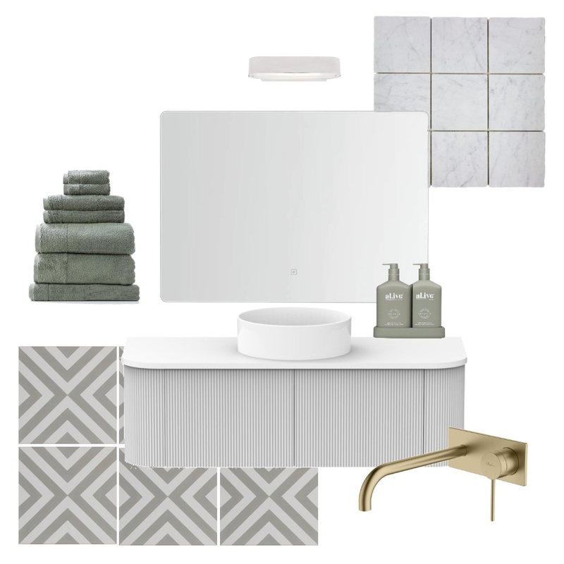 Geo Sancturary Bathroom Mood Board by PCD on Style Sourcebook