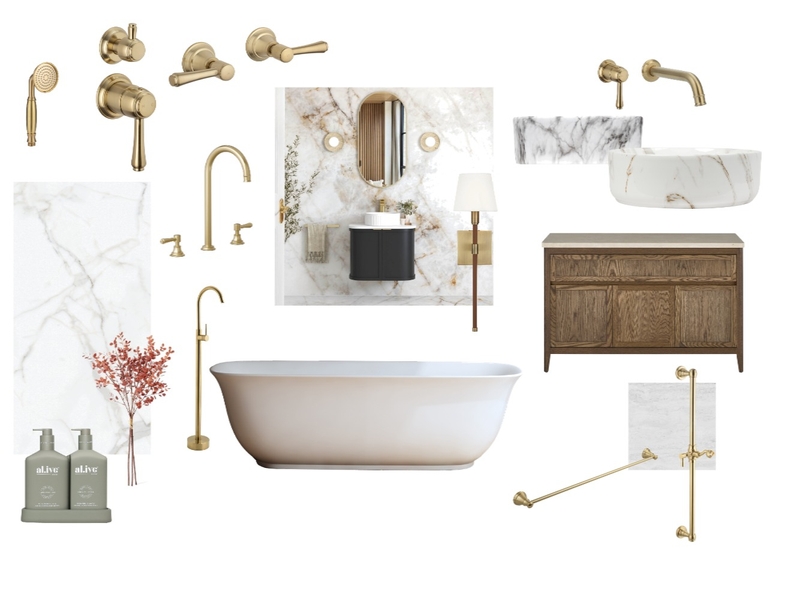 Ensuite Mood Board by The Curated BnB on Style Sourcebook