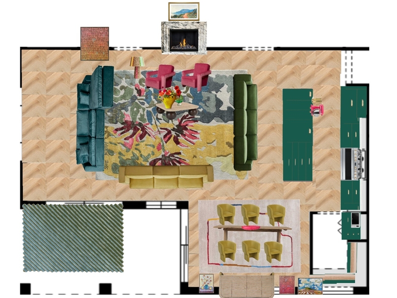 Great Room Space Planning Mood Board by dl2407 on Style Sourcebook