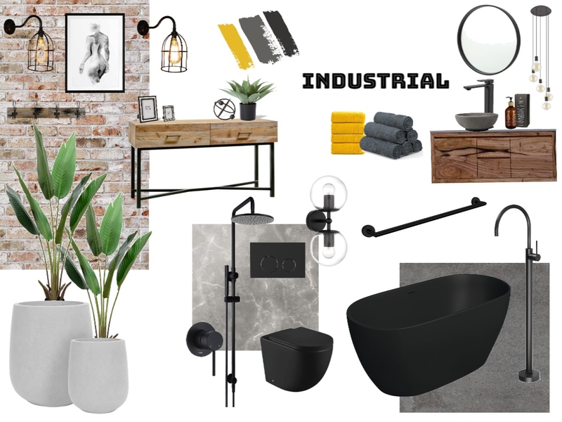 Industrial Mood Board 2 Mood Board by CMAGAZZU on Style Sourcebook