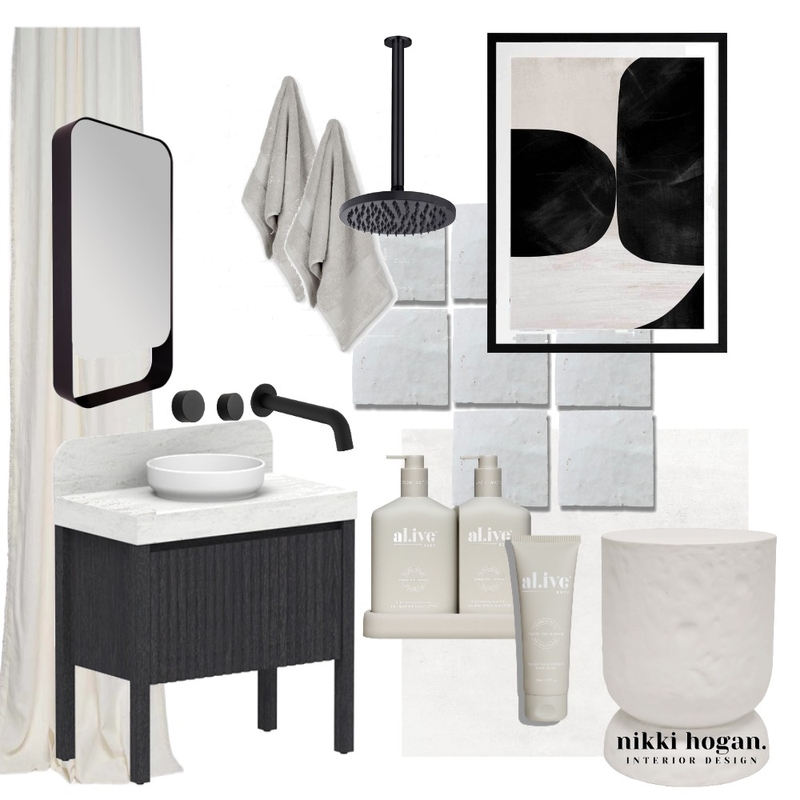 Timeless Texture Bathroom Mood Board by Nikki Hogan Interior Design on Style Sourcebook