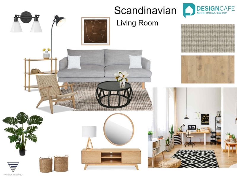 Scandinavian Theme Living room Mood Board by harshada on Style Sourcebook