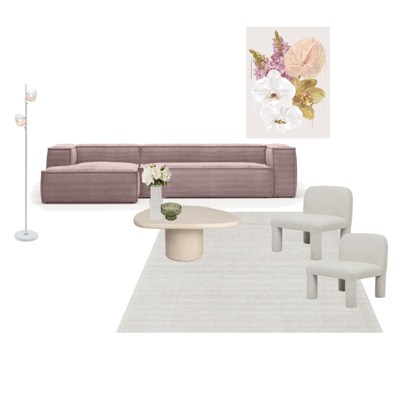 soft blush lounge room Mood Board by Forever June Design Studio on Style Sourcebook