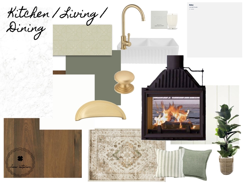 Glenlyn Kitchen/Living/Dining Mood Board by CloverInteriors on Style Sourcebook