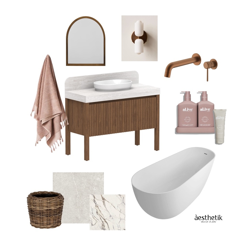 Raspberry Florentine Bathroom Mood Board by àesthetik design studio on Style Sourcebook