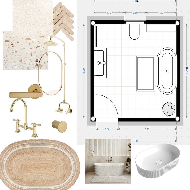 Bathroom mood board Mood Board by W.w.o.b.o@hotmail.com on Style Sourcebook