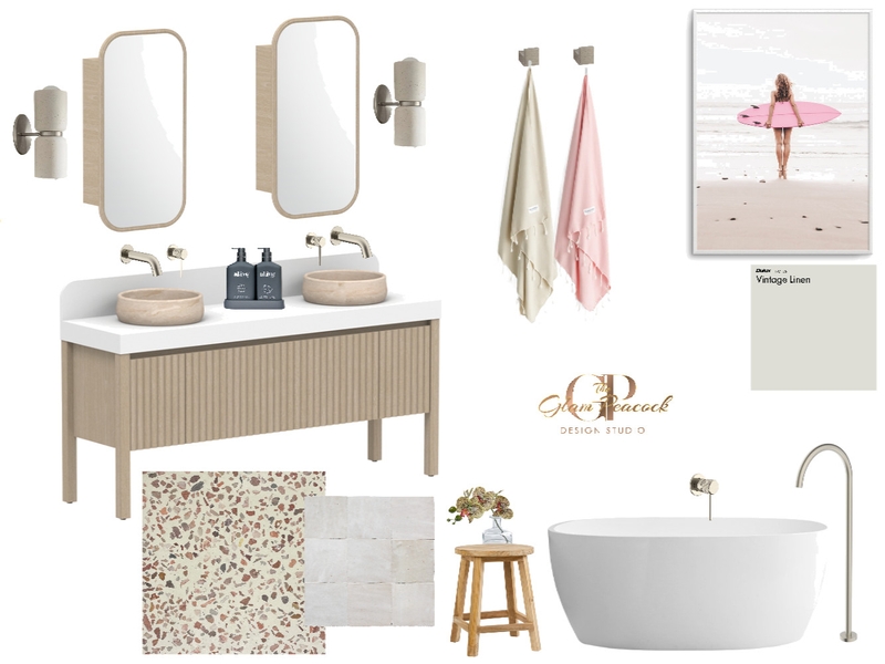 Bathroom - Harper Vanity Mood Board by The Glam Peacock Design Studio on Style Sourcebook