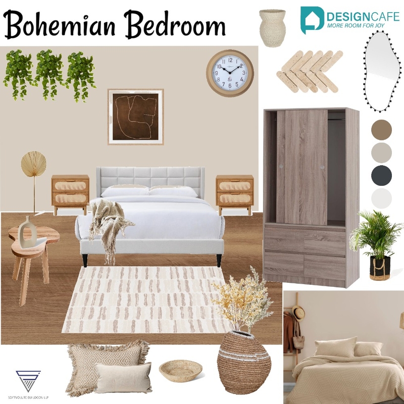 Bohemian bedroom Mood Board by harshada on Style Sourcebook