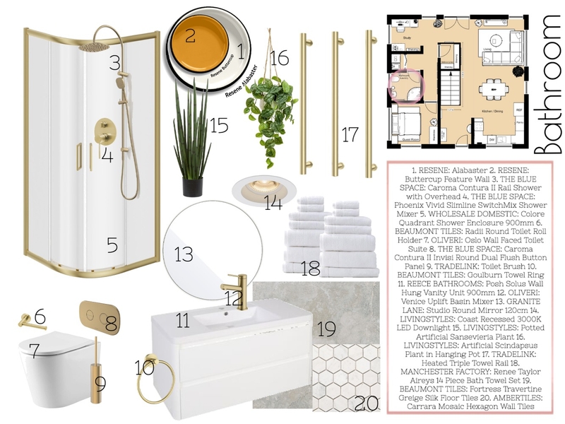 Bathroom Mood Board by BaileyR on Style Sourcebook