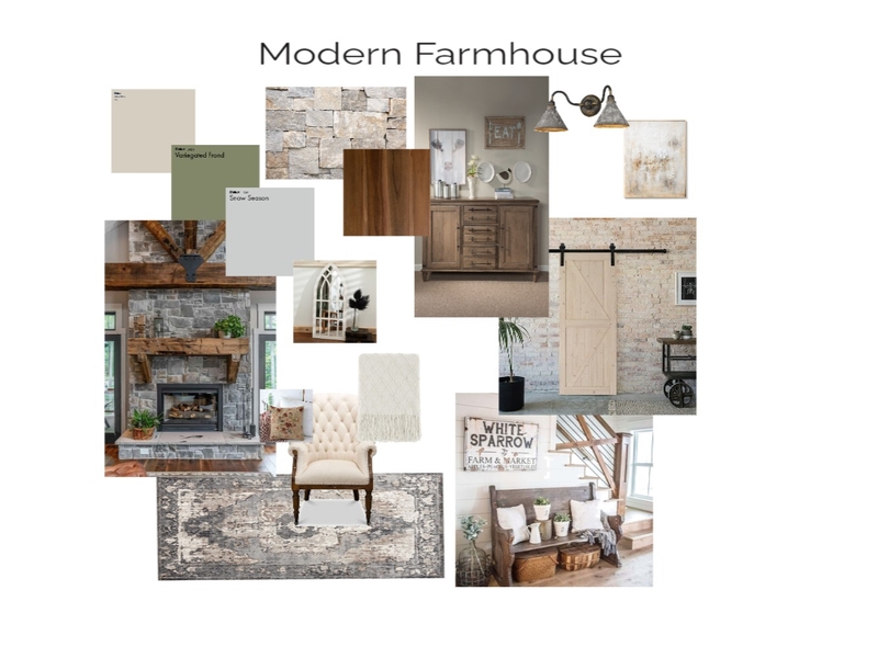 Modern Farmhouse Mood Board by Mindyanna08@aol.com on Style Sourcebook