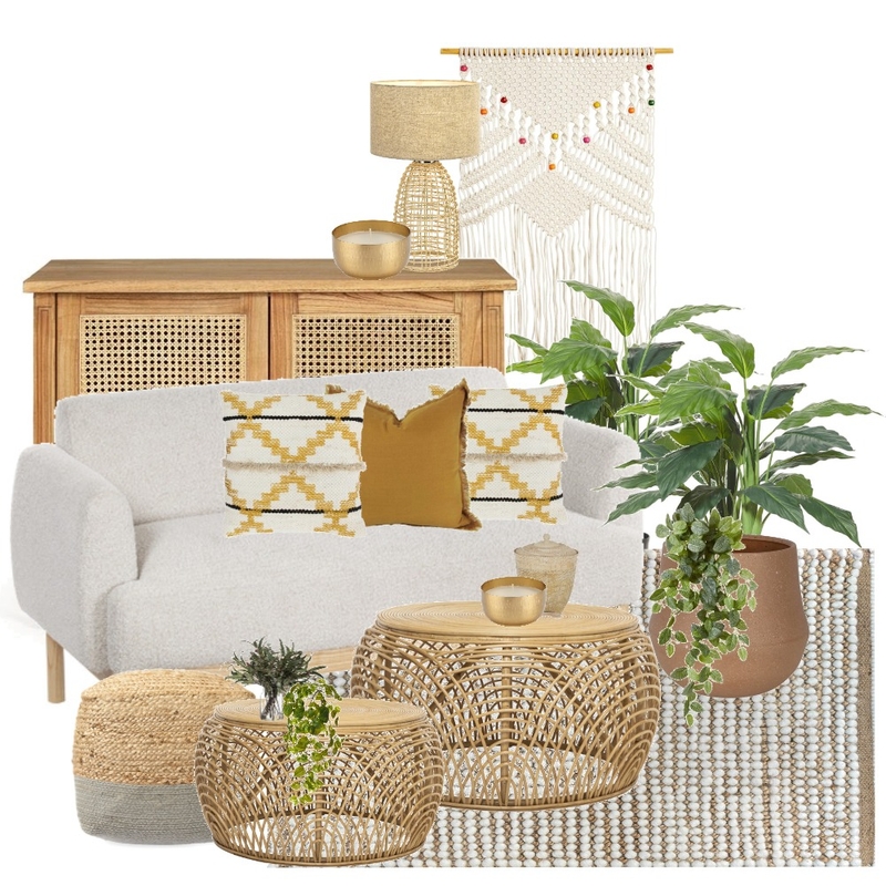 Boho Living Mood Board by Styled By Lorraine Dowdeswell on Style Sourcebook