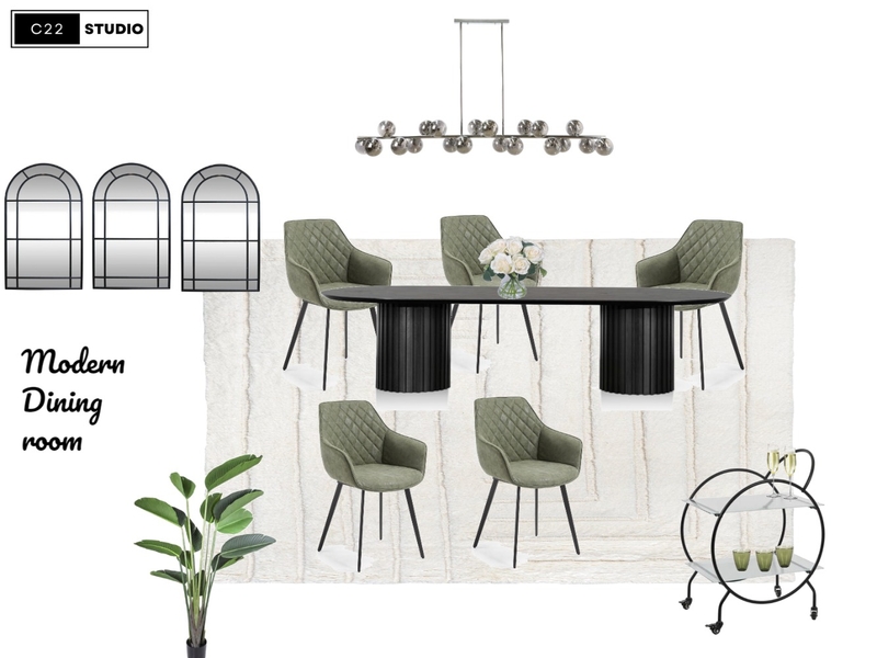 Modern dining room Mood Board by C22 Studio on Style Sourcebook