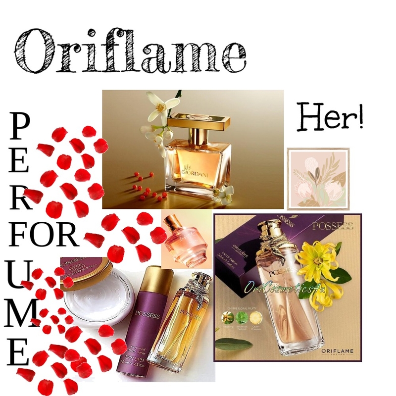 Oriflame Perfume Set Mood Board by sandandstoneshomes on Style Sourcebook