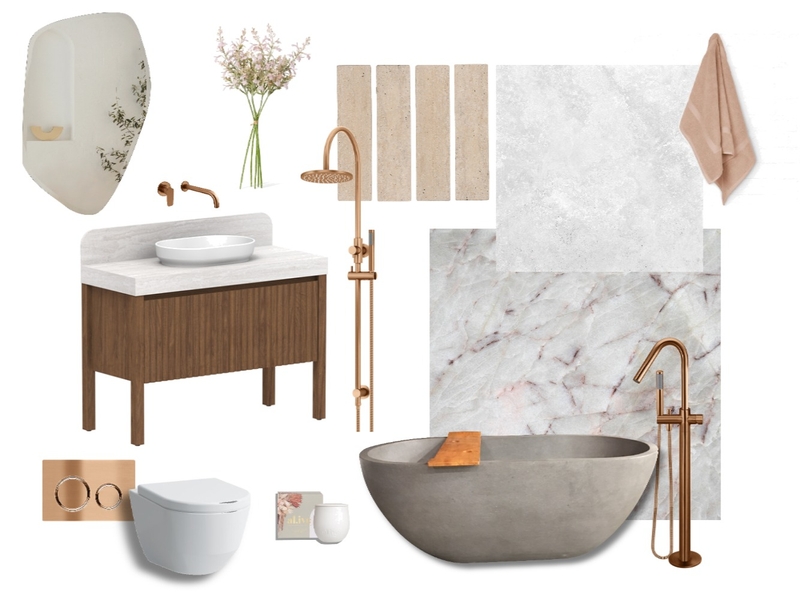 Bronze Bathroom Mood Board by ebredenhann@gmail.com on Style Sourcebook