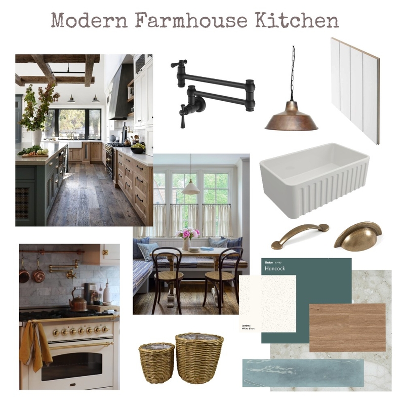 Modern Farmhouse Kitchen Mood Board by Beautiful Spaces Interior Design on Style Sourcebook