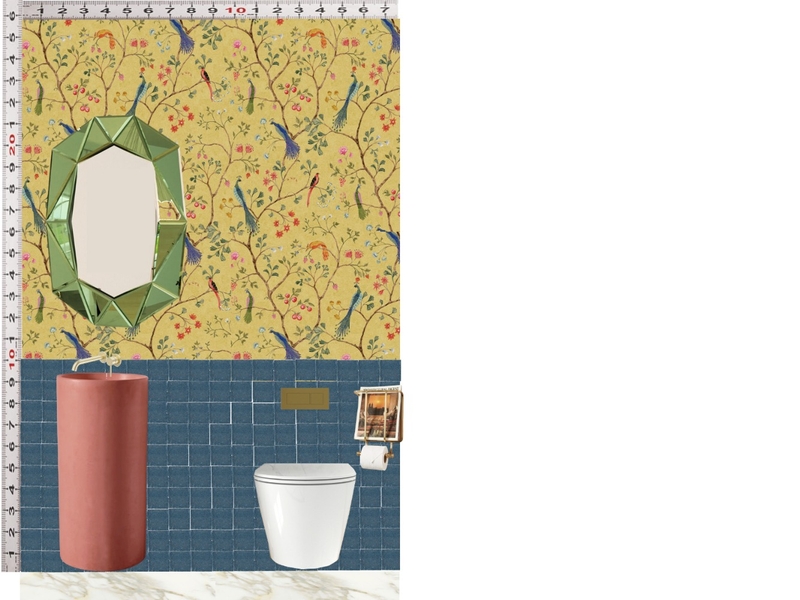 Powder Room Scale Design Mood Board by dl2407 on Style Sourcebook