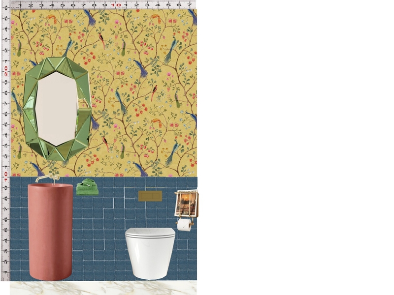 Powder Room Scale Design Mood Board by dl2407 on Style Sourcebook