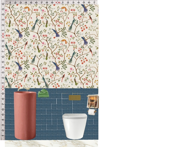 Powder Room Scale Design Mood Board by dl2407 on Style Sourcebook