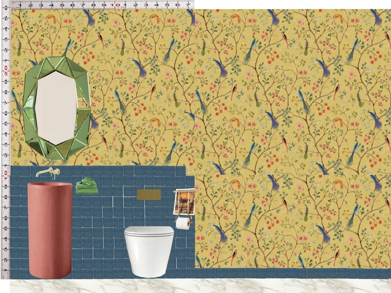 Powder Room Scale Design Mood Board by dl2407 on Style Sourcebook