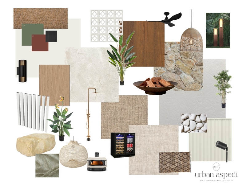 Balinese Outdoor Living Mood Board by Urban Aspect Build Planning & Interior Design on Style Sourcebook