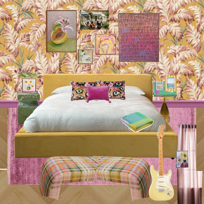 Old Hollywood Bedroom Wall Mood Board by dl2407 on Style Sourcebook