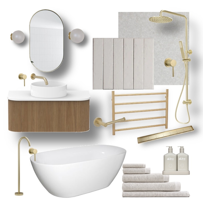 Mia's Ensuite Mood Board by Rockycove Interiors on Style Sourcebook