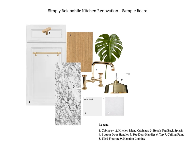 Simply Relebohile Kitchen Renovation - Sample Board Mood Board by Paballo on Style Sourcebook