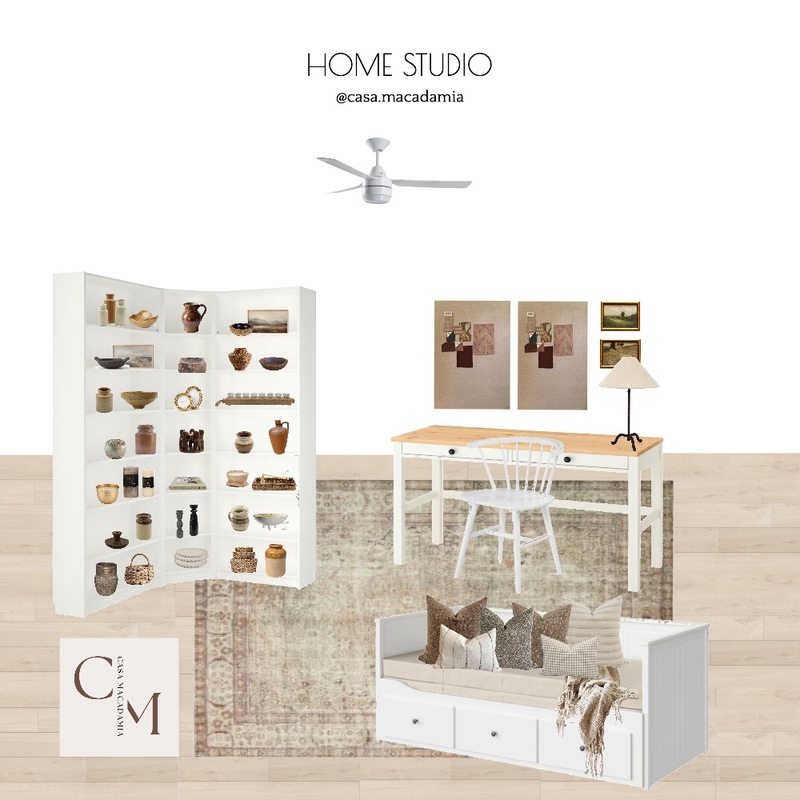 Home Studio - White Spindle Chair Mood Board by Casa Macadamia on Style Sourcebook