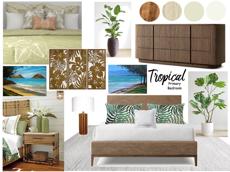 Module 10 Tropical Bedroom Mood Board by afcastello on Style Sourcebook