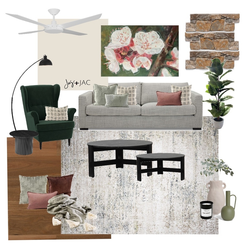 Rose Living Room2 Mood Board by Jas and Jac on Style Sourcebook