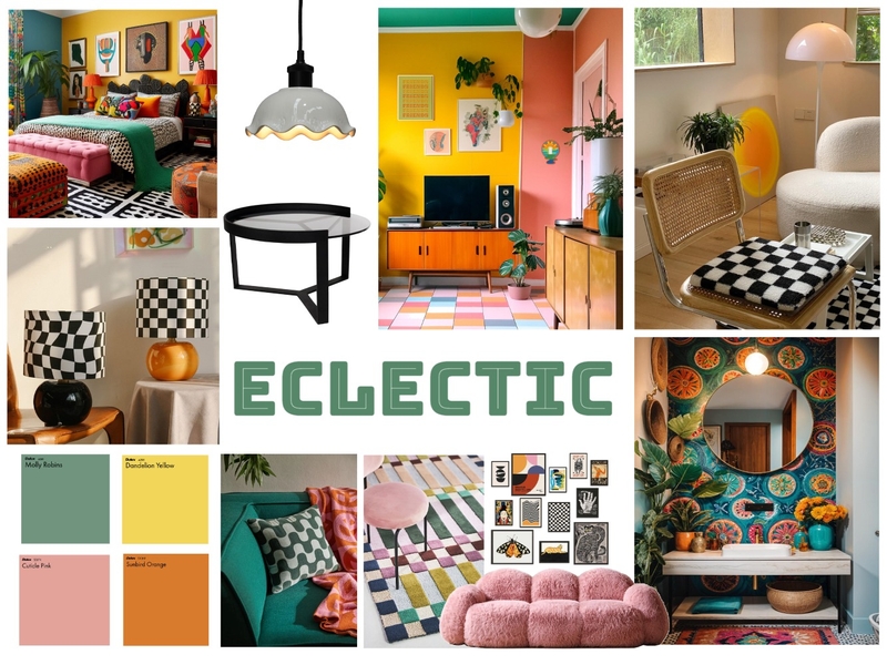 Eclectic Design Style Mood Board by Ash Gee on Style Sourcebook